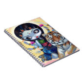 "Durga and the Tiger"-laptop Notitieboek (Rechterzijde)