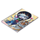 "Durga and the Tiger"-laptop Notitieboek (Linkerzijde)