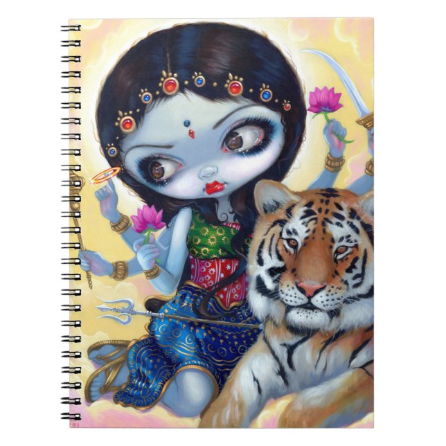 "Durga and the Tiger"-laptop Notitieboek (Voorkant)