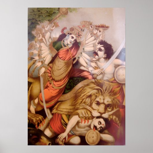 Durga, Doder van de buffeldemon (Hindoeïstische my Poster (Voorkant)