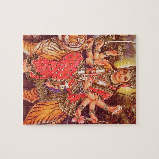 DURGA EN TIGER LEGPUZZEL (Horizontaal)
