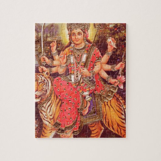DURGA EN TIGER LEGPUZZEL (Verticaal)