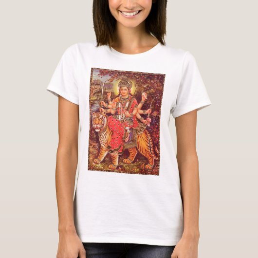 DURGA EN TIGER T-SHIRT (Voorkant)