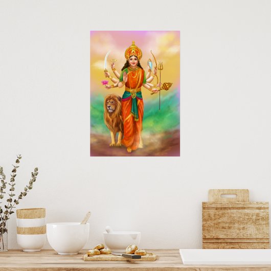Durga goddess poster (Keuken)
