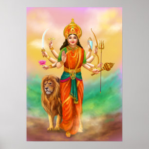 Durga goddess poster