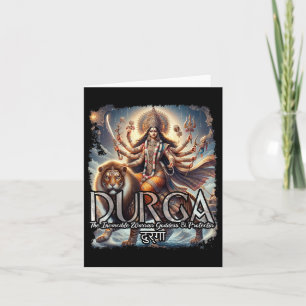 Durga Godin Oorlog Hindoe Mythologie Devi Shakti Kaart