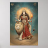 Durga Hindu Goddess of Strength and Protection Poster (Voorkant)