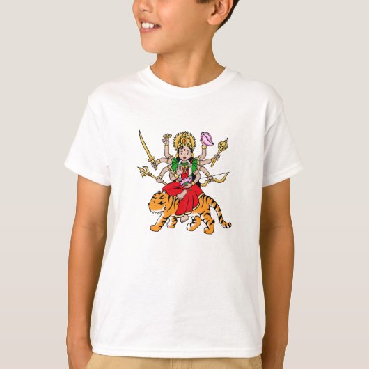 Durga Hindu Goddess T-Shirt (Voorkant)