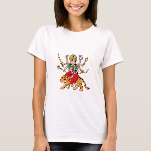 Durga Hindu Goddess T-Shirt (Voorkant)