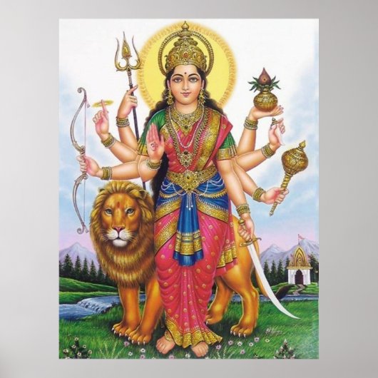 Durga Ma Poster (Voorkant)