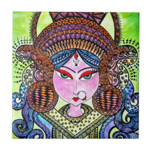 Durga Maa Tegeltje
