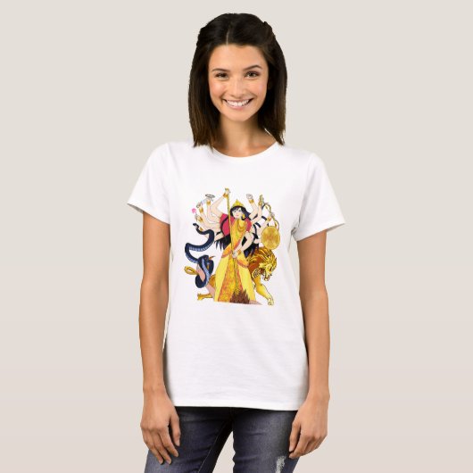 Durga Maa The Goddes T-shirt (Voorkant volledig)