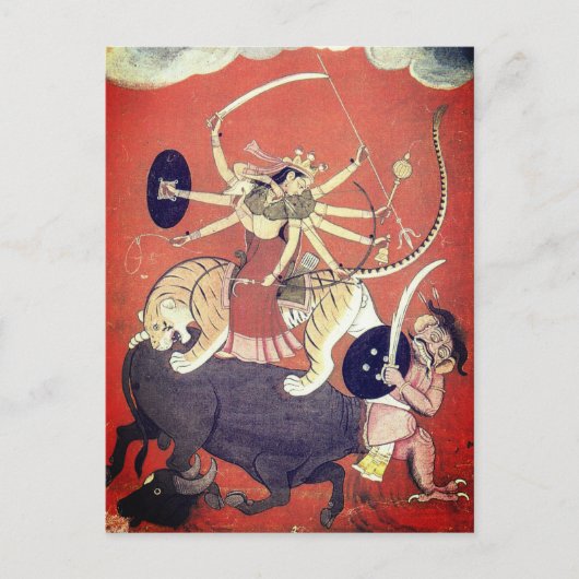 Durga - Moeder Goddess Briefkaart (Voorkant)