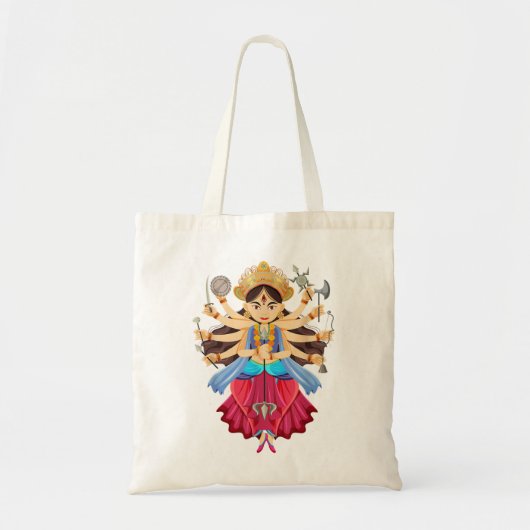 Durga puja Diwali festival Happy Navratri Goddess Tote Bag (Voorkant)