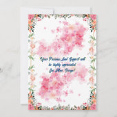 Durga Puja Navratri Bengaals Bloemen Kaart (Achterkant)