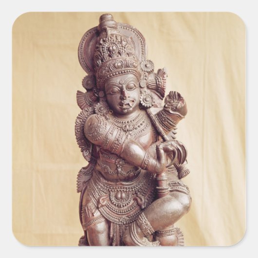 Durga uit Zuid-India Vierkante Sticker (Voorkant)