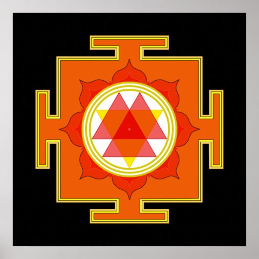 Durga Yantra Poster (Voorkant)