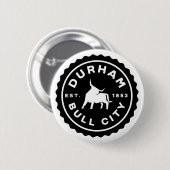 Durham Bull City Round Seal Button (Voorkant /achterkant)
