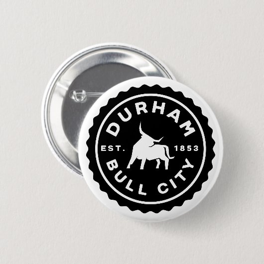 Durham Bull City Round Seal Button (Voorkant /achterkant)