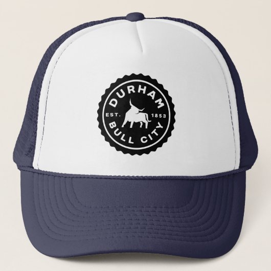 Durham Bull City Round Seal Trucker Hat Pet (Voorkant)