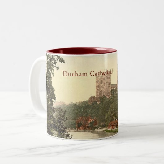 Durham Cathedral-Mok Tweekleurige Koffiemok (Voorkant links)