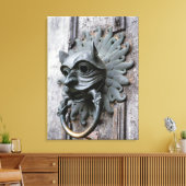 Durham Cathedral Sanctuary Knocker Canvas Afdruk (Insitu (Woonkamer))