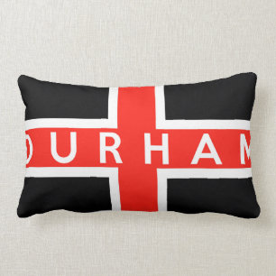 durham city flag engelland britse tekstnaam kussen