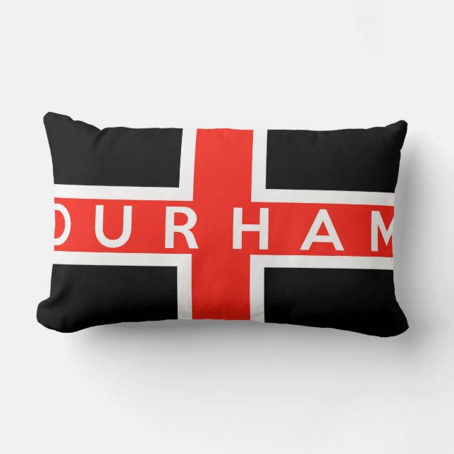 durham city flag engelland britse tekstnaam kussen (Voorkant)