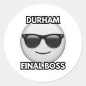Durham Eindbaas Sticker (Voorkant)