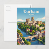 Durham, Engeland Briefkaart (Voorkant / Achterkant)