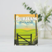 Durham Engeland Reisposter Briefkaart (Staand voorkant)