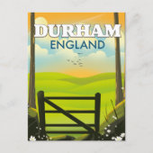 Durham Engeland Reisposter Briefkaart (Voorkant)