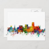 Durham England Skyline Cityscape Briefkaart (Voorkant / Achterkant)