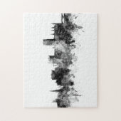 Durham England Skyline Cityscape White Legpuzzel (Verticaal)