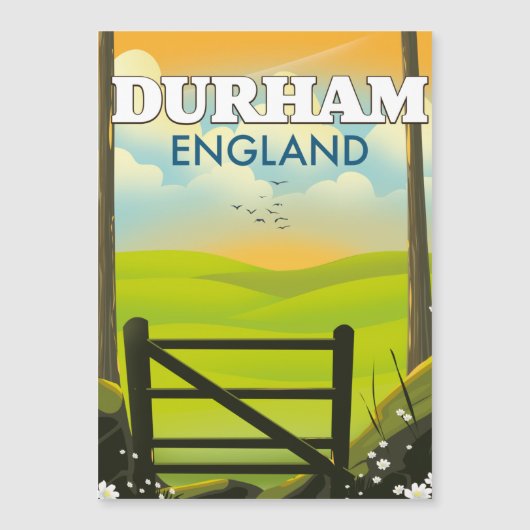 Durham England Travel poster (Voorkant)