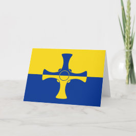 Durham Flag (County of England, Verenigd Koninkrij Kaart
