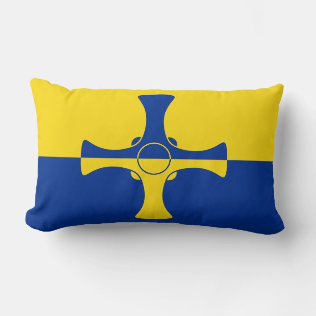 Durham Flag (County of England, Verenigd Koninkrij Kussen (Voorkant)