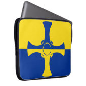 Durham Flag (County of England, Verenigd Koninkrij Laptop Sleeve (Voorkant Rechts)
