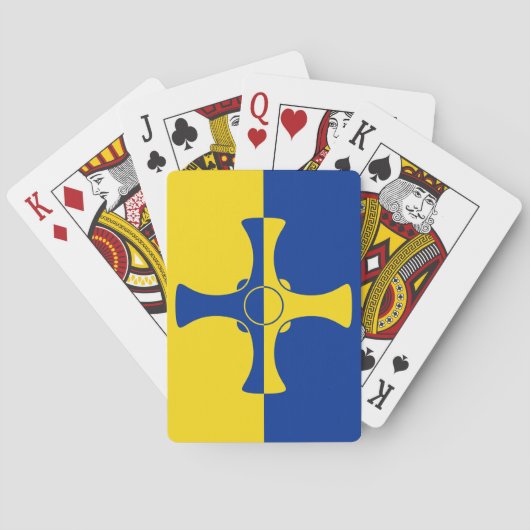 Durham Flag (County of England, Verenigd Koninkrij Pokerkaarten (Achterkant)