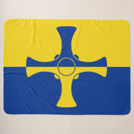 Durham Flag (County of England, Verenigd Koninkrij Sherpa Deken