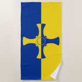 Durham Flag (County of England, Verenigd Koninkrij Strandlaken (Voorkant)