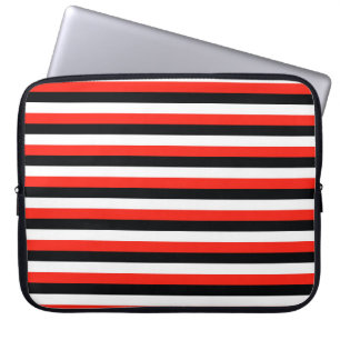 durham maori vlag sardinië strepen rood zwart wit laptop sleeve