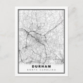 Durham Map Briefkaart (Voorkant)