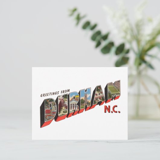 Durham NC Briefkaart (Staand voorkant)