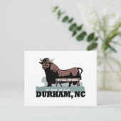Durham NC Bull Briefkaart (Staand voorkant)