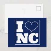 Durham (NC) Uitnodiging voor achterklep (Voorkant / Achterkant)