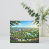 Durham North Carolina Briefkaart (Staand voorkant)