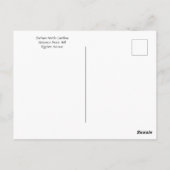 Durham North Carolina Building Briefkaart (Achterkant)