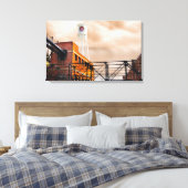 Durham North Carolina Foto Lucky Strike Tower Canvas Afdruk (Insitu (Slaapkamer))