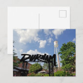 Durham North Carolina Lucky Strike Tower Briefkaart (Voorkant / Achterkant)